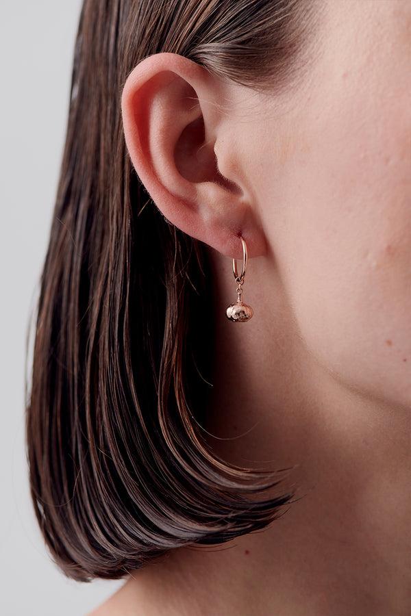 karen walker Garlic Earrings Rose Gold