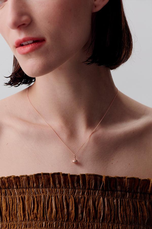 Karen Walker Garlic Necklace Rose Gold