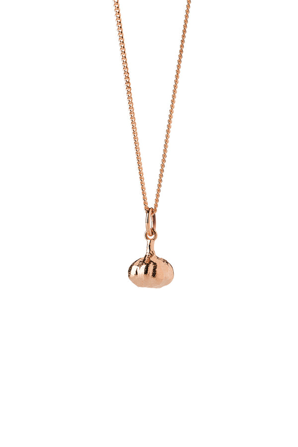 Karen Walker Garlic Necklace Rose Gold