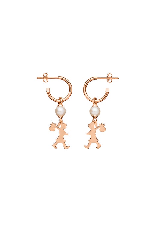 Karen Walker Girl With A Pearl Earrings Rose Gold