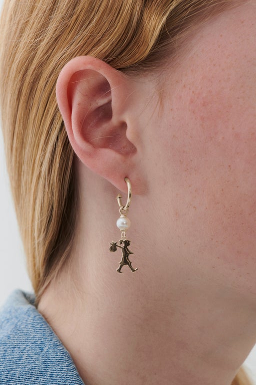 Karen Walker Girl With A Pearl Earrings Rose Gold