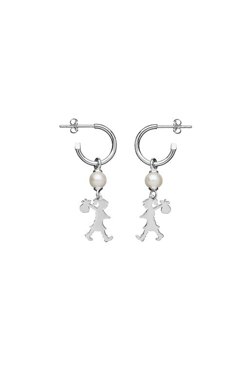 Karen Walker Girl With A Pearl Earrings Silver
