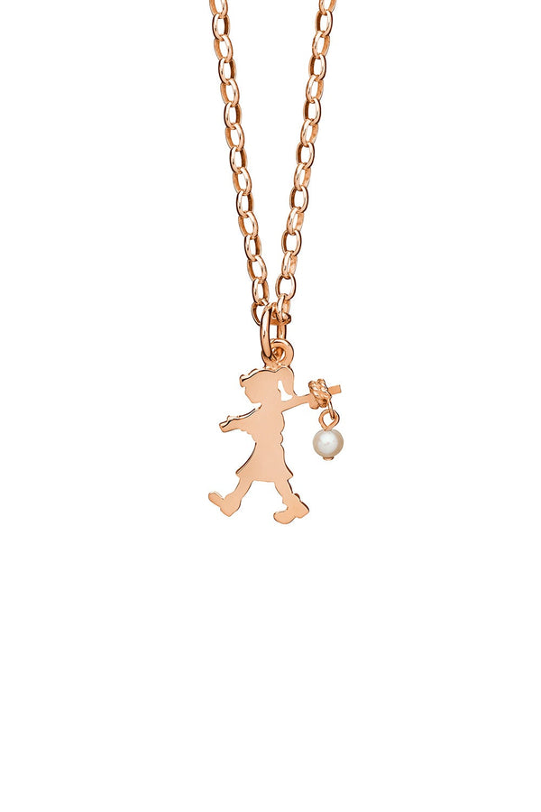 karen walker Girl with a Pearl Necklace Rose Gold