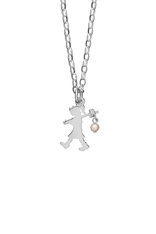 Karen Walker Girl With A Pearl Necklace Silver