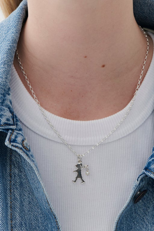 Karen Walker Girl With A Pearl Necklace Silver