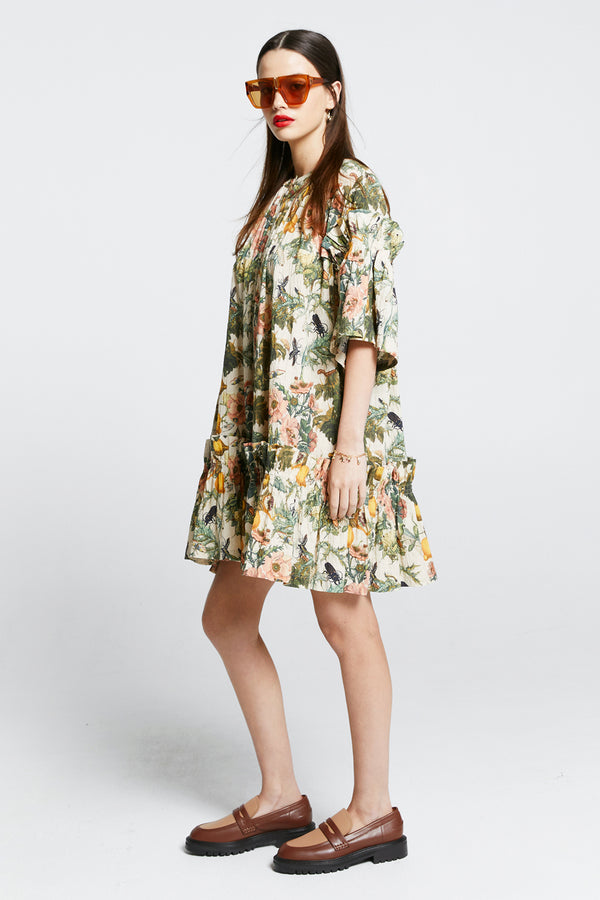 Karen Walker Glade Dress Macadamia Multi