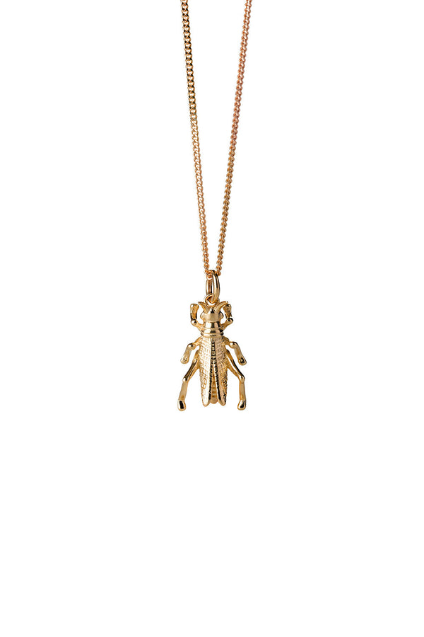 karen walker Grasshopper Necklace Gold