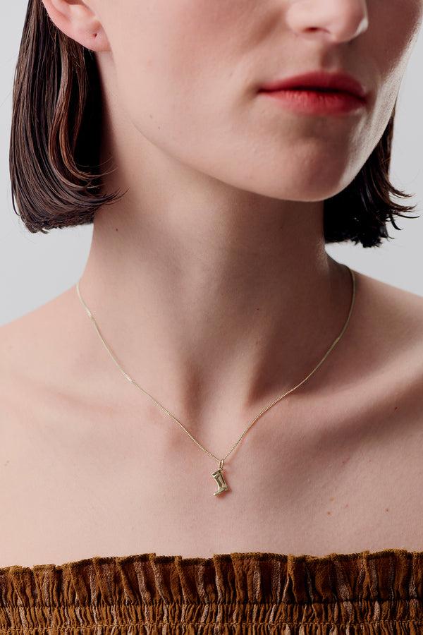 Karen Walker Gumboot Necklace Gold