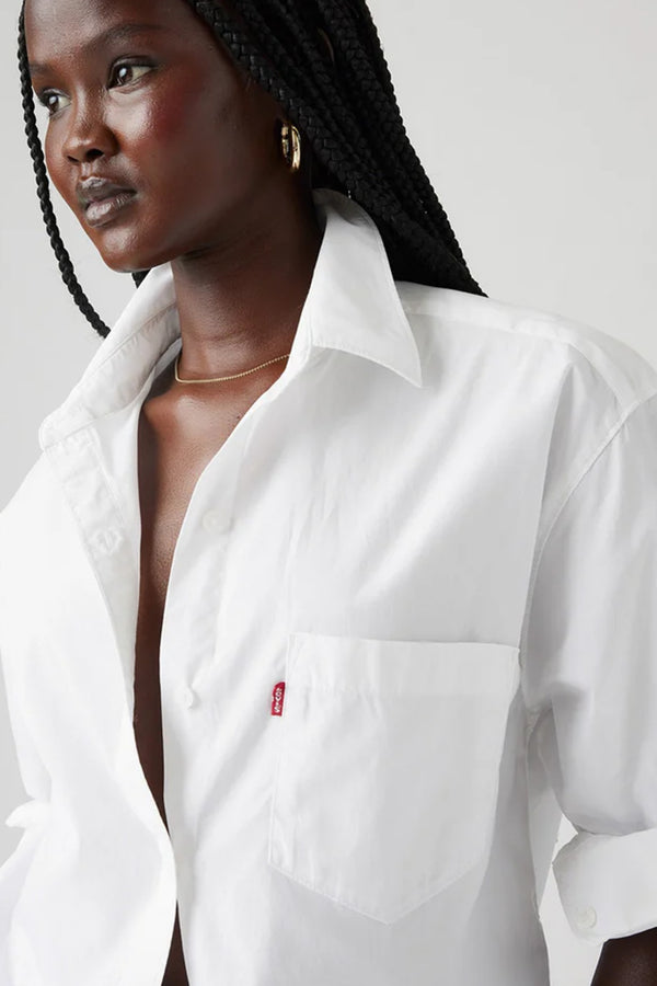 Karen Walker Harlie Boyfriend Shirt Bright White