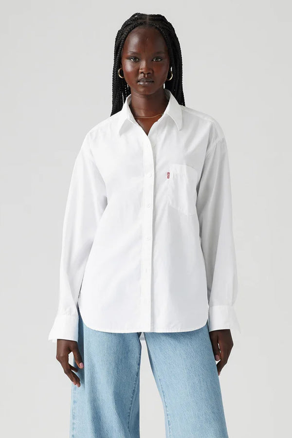 karen walker Harlie Boyfriend Shirt Bright White