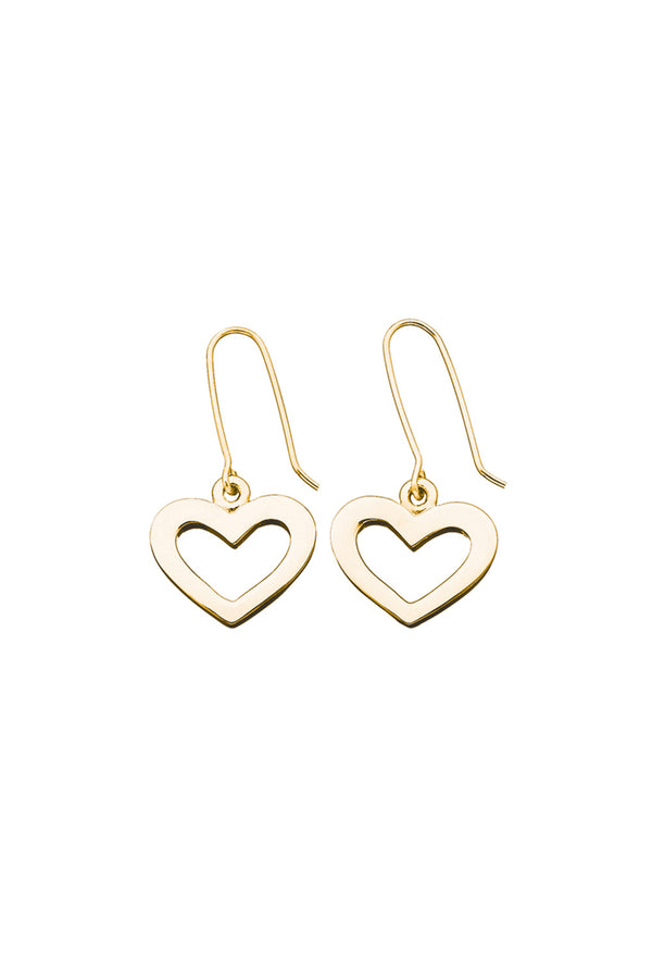 karen walker Heart Earrings Gold-Plated