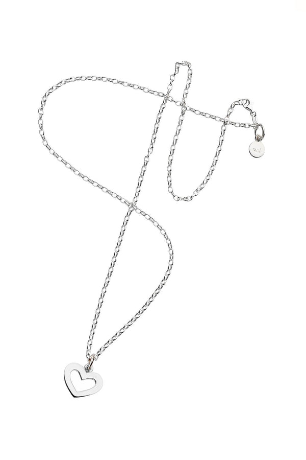 Karen Walker Heart Pendant Silver