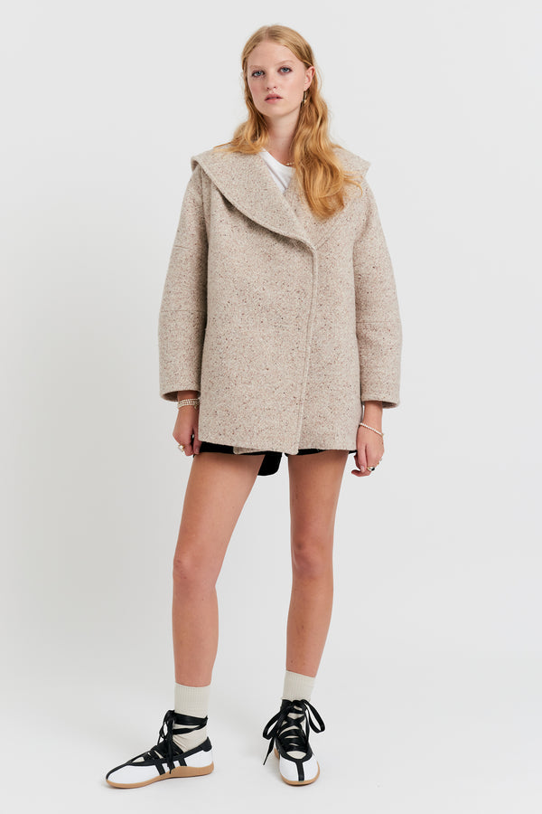 Karen Walker Hooded Excursion Jacket Oatmeal