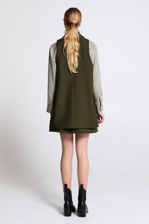 Karen Walker Insignia Gilet Olive