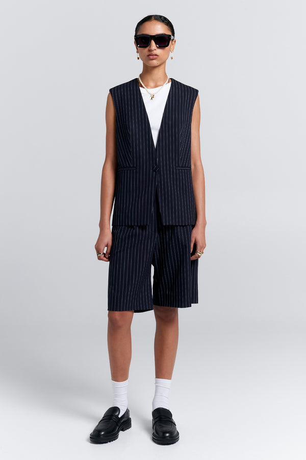 karen walker Ivy Waistcoat Navy