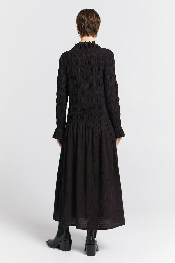 Karen Walker Keiko Organic Cotton Dress Black