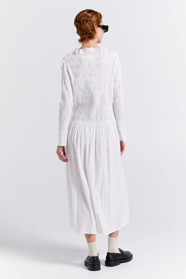 Karen Walker Keiko Organic Cotton Dress Off-White