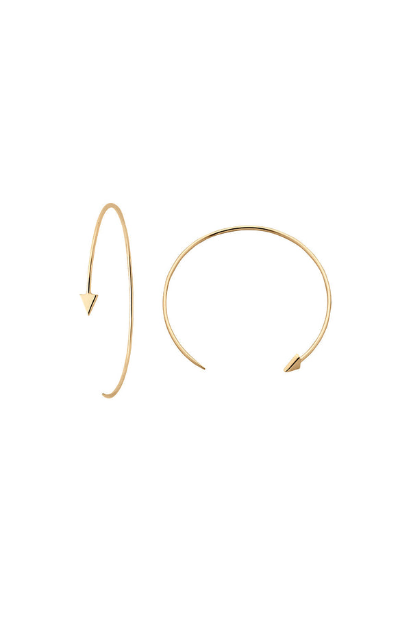 karen walker Kinetic Hoop Earrings Gold