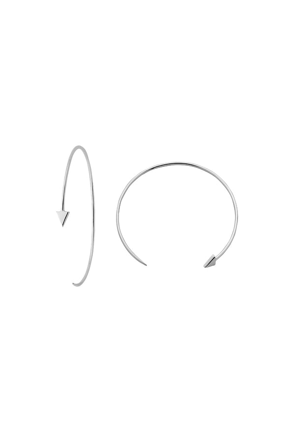 Karen Walker Kinetic Hoop Earrings Silver