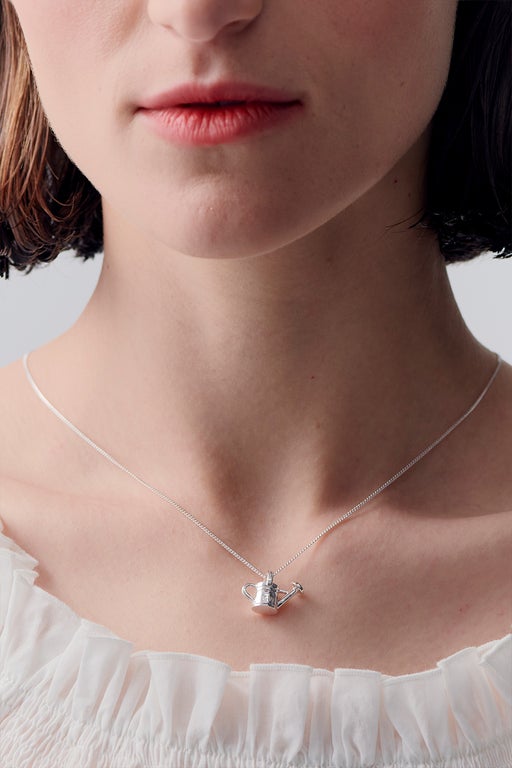 Karen Walker KW Watering Can Necklace Silver