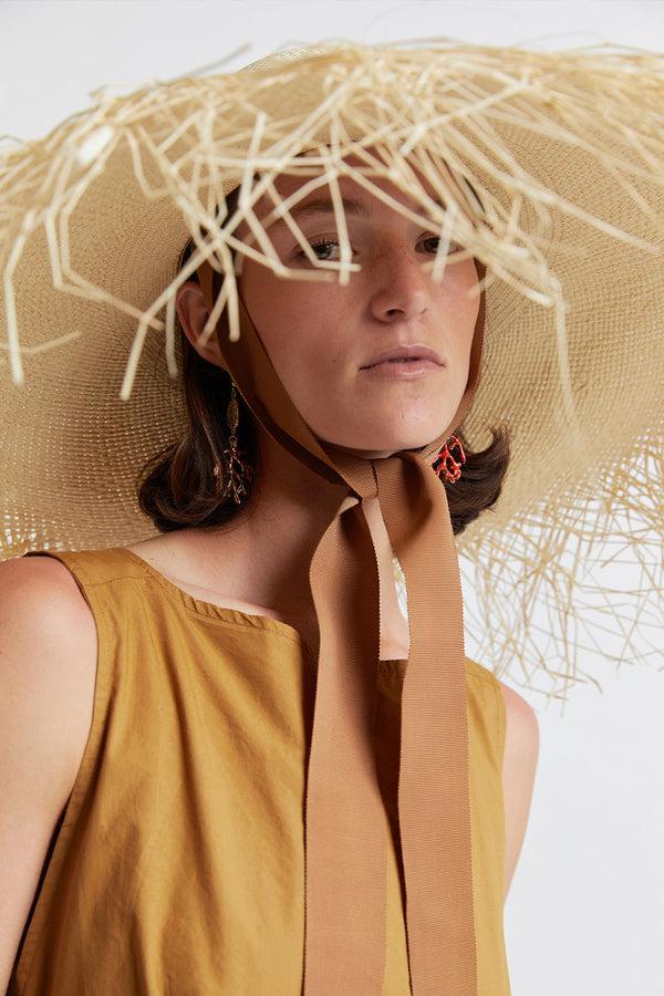 karen walker Lady Ibiza Frayed Hat