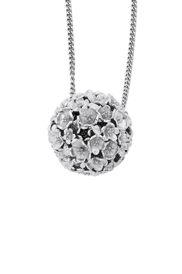 karen walker Large Flower Ball Pendant Silver
