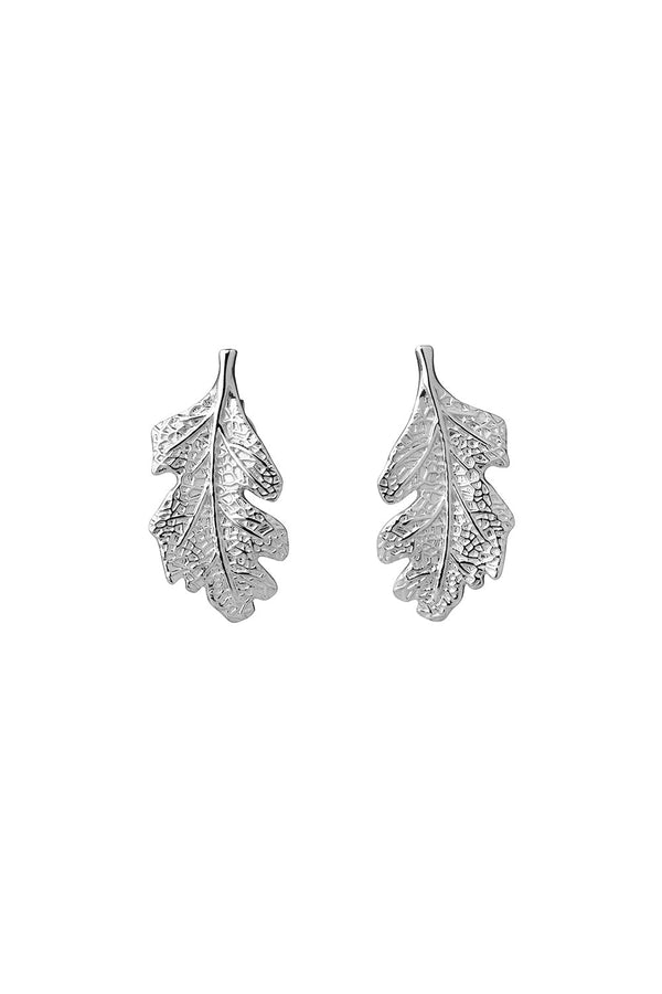 karen walker Leaf Studs Silver