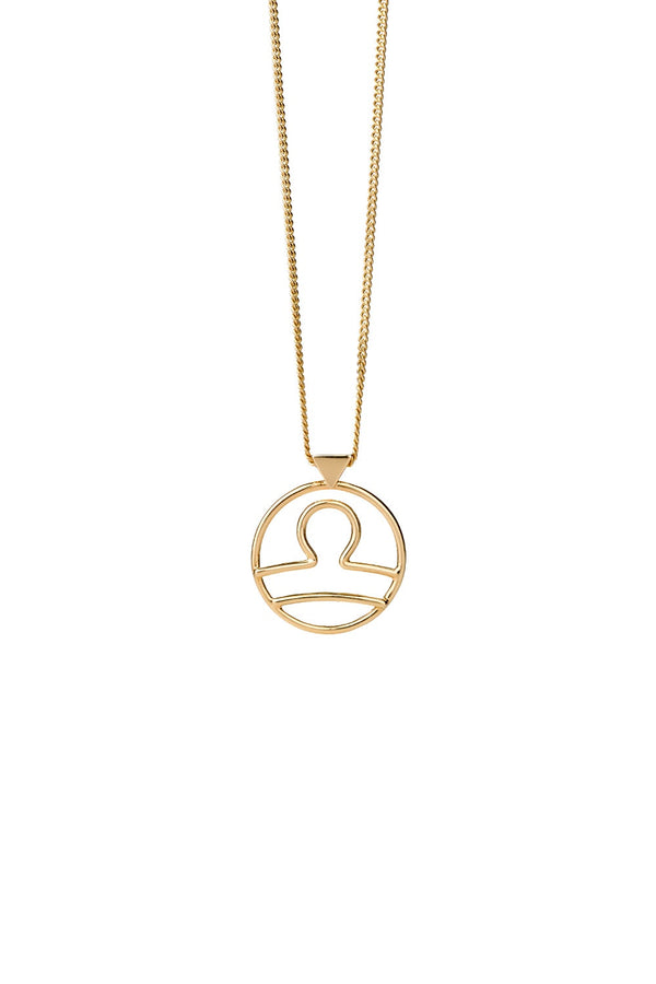 Karen Walker Libra Necklace Gold