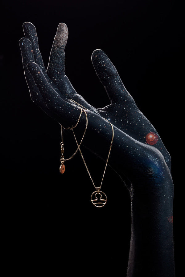 karen walker Libra Necklace Gold