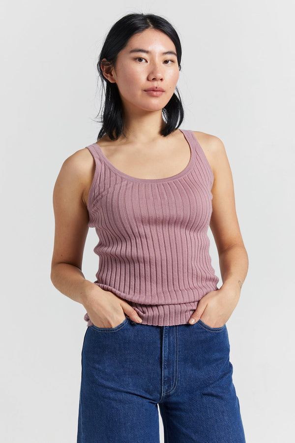 karen walker Lily Cashmere Singlet Mauve