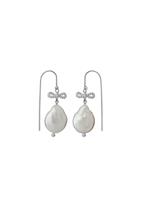 Karen Walker Love Drop Earrings Silver