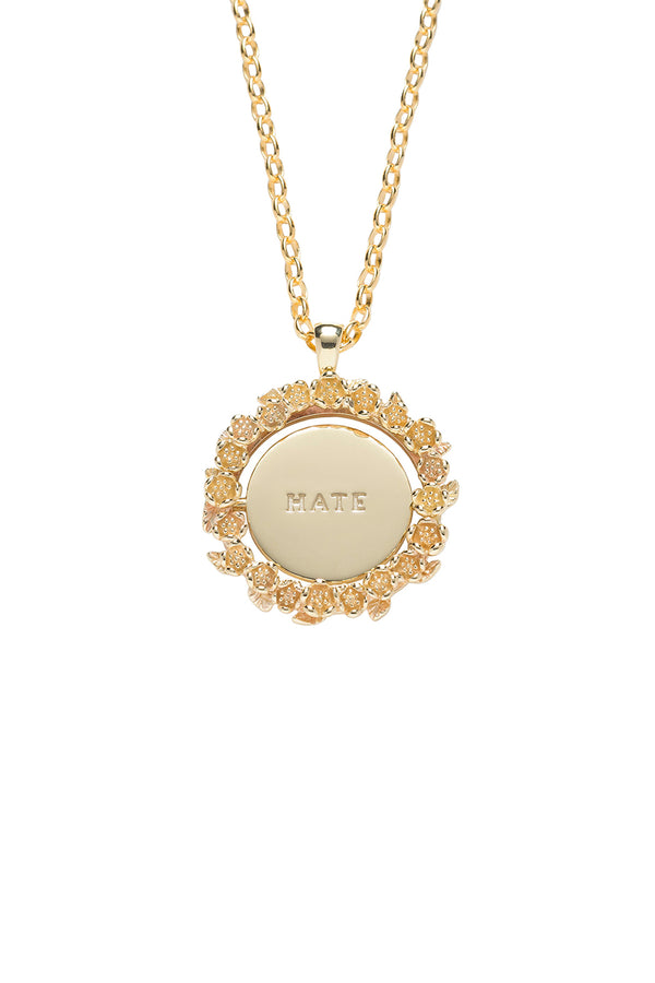 Karen Walker Love/Hate Mood Pendant Gold