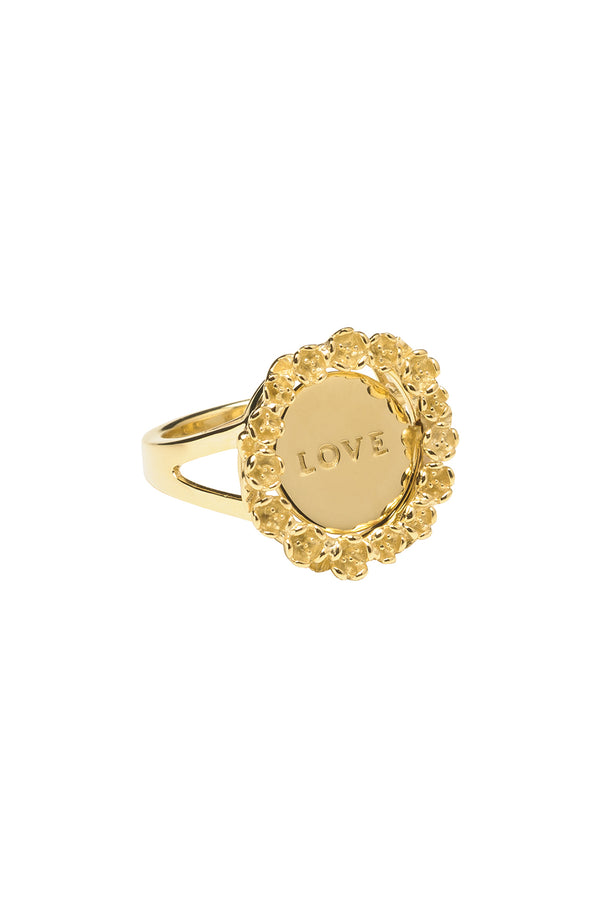 karen walker Love/Hate Mood Ring Gold