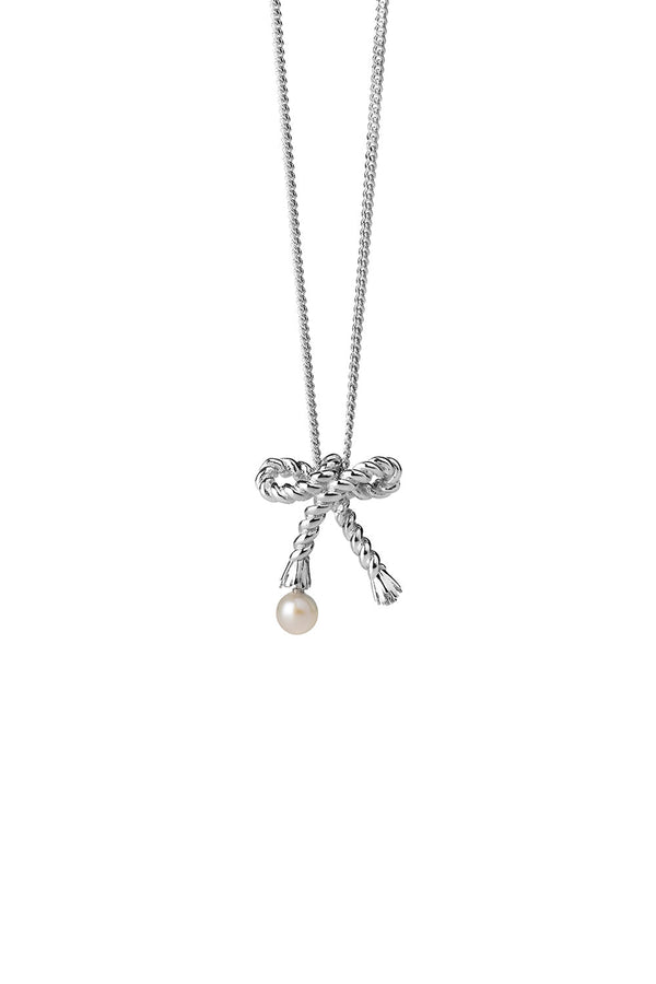 karen walker Love Knot Necklace Silver
