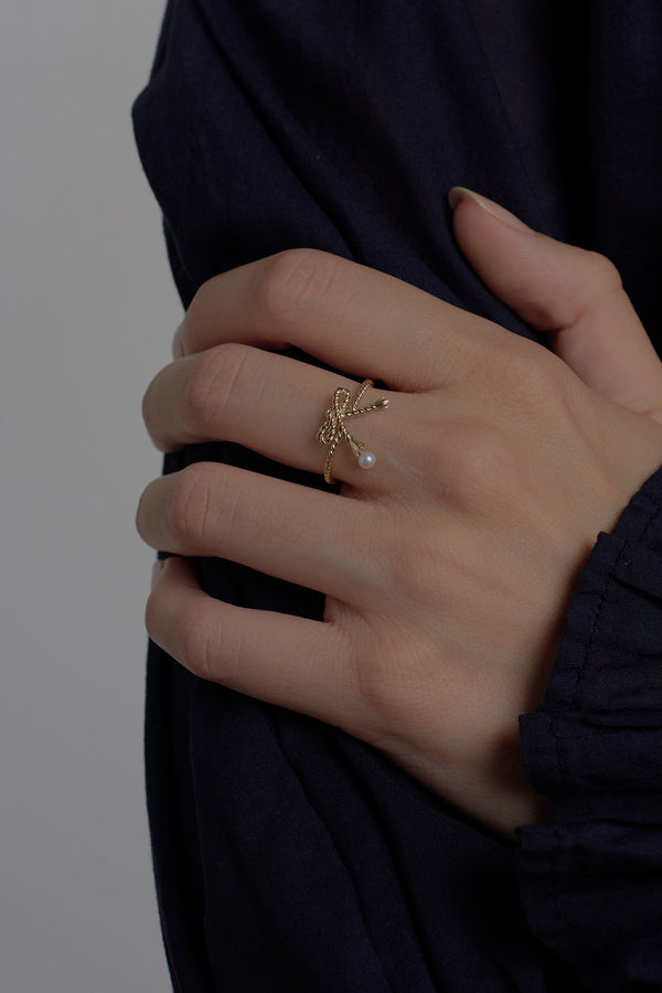 Karen Walker Love Knot Ring Gold