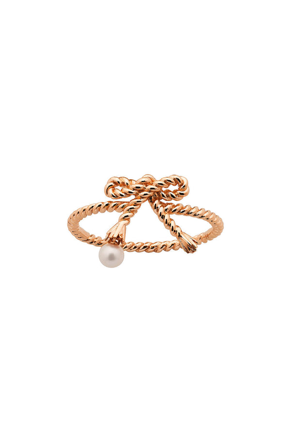 Karen Walker Love Knot Ring Rose Gold