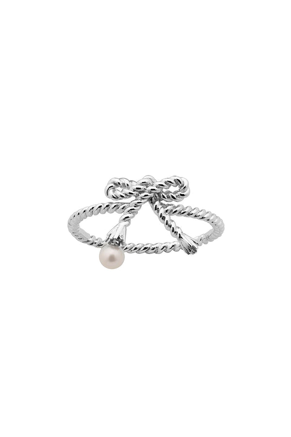 karen walker Love Knot Ring Silver