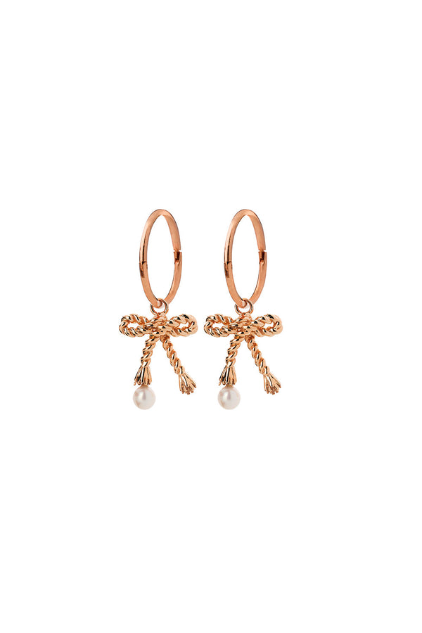 karen walker Love Knot Sleepers Rose Gold
