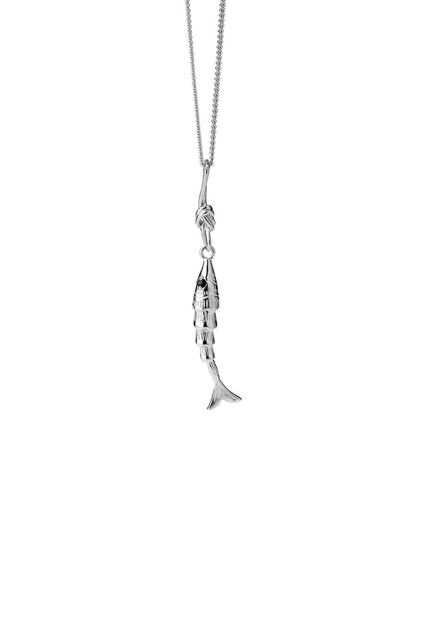 karen walker Lure Fish Necklace Silver
