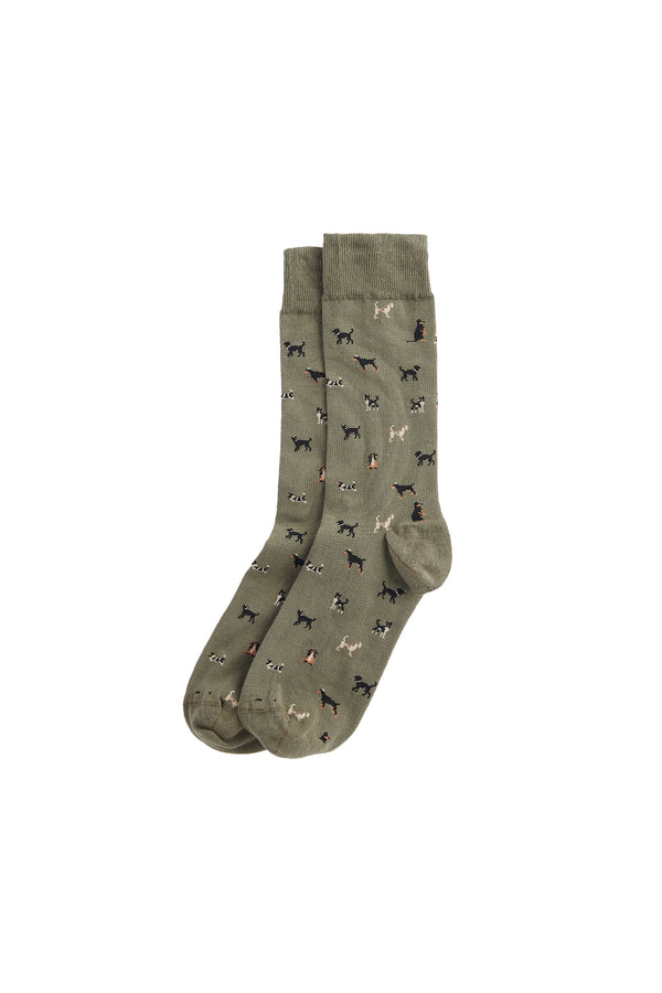 Karen Walker Mavin Socks Mid Olive/Dog