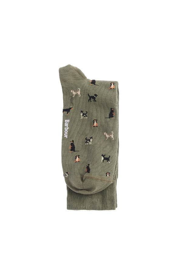 Karen Walker Mavin Socks Mid Olive/Dog