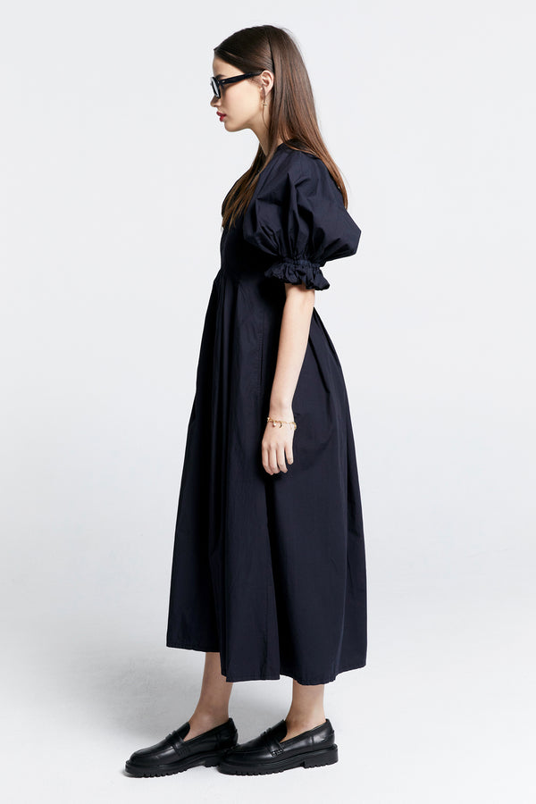 Karen Walker Melody Organic Cotton Dress Black