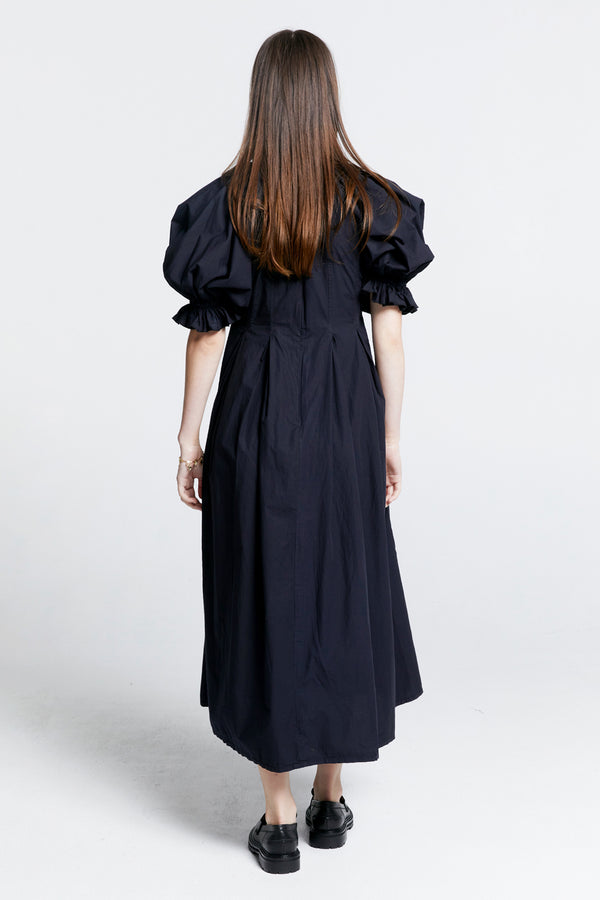 Karen Walker Melody Organic Cotton Dress Black