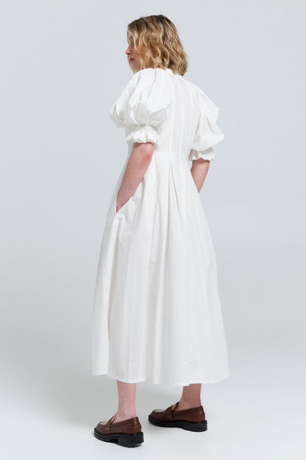 Karen Walker Melody Organic Cotton Dress Off White