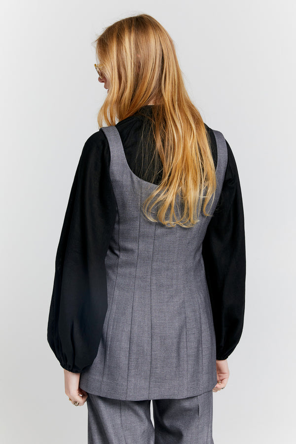 Karen Walker Memento Gilet Charcoal