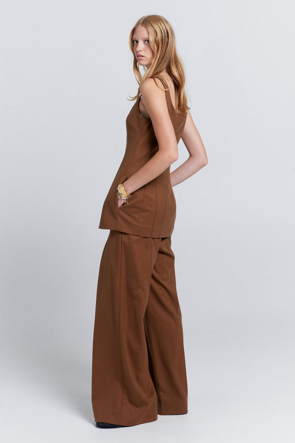 Karen Walker Memento Gilet Chestnut