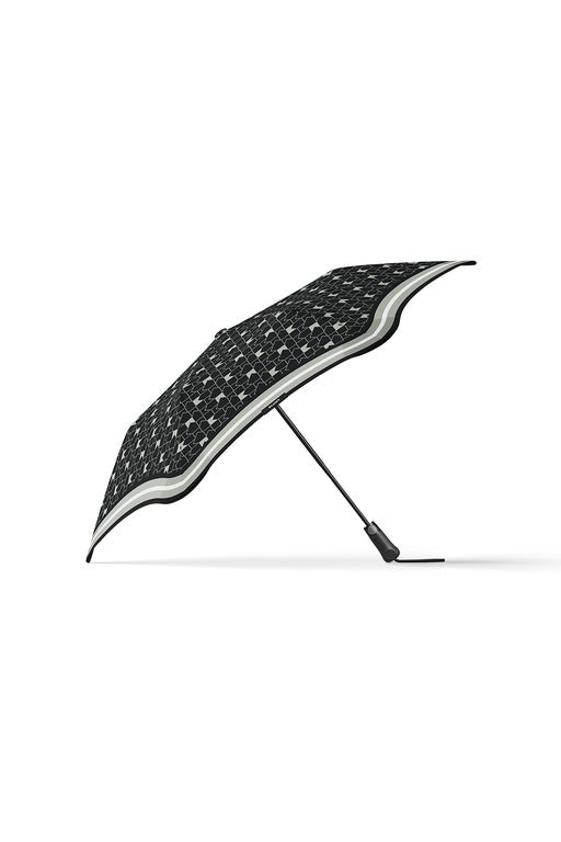 Karen Walker Metro Monogram Umbrella Black/Grey