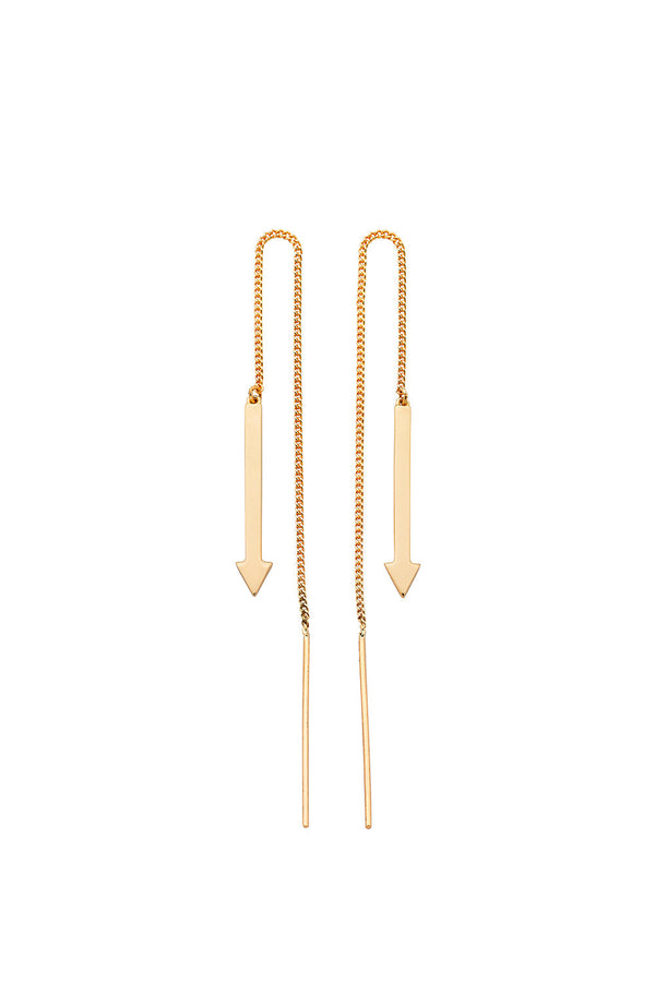 karen walker Metronome Earrings Gold