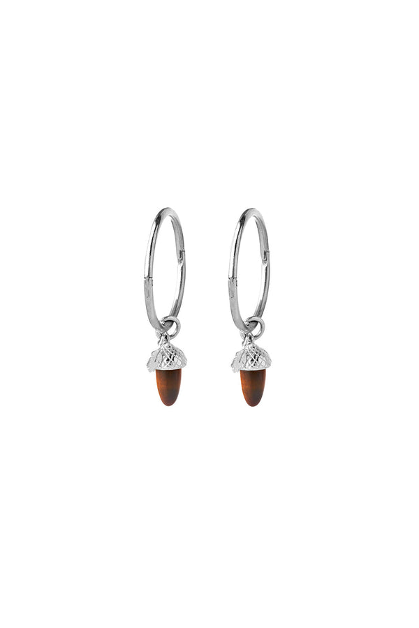 Karen Walker Micro Acorn And Leaf Sleepers Silver