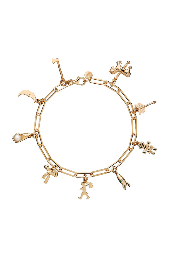 Karen Walker Mini Anchor Charm Gold
